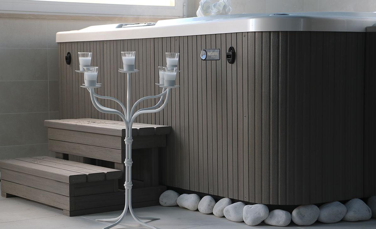 Vasca con bolle d'aria