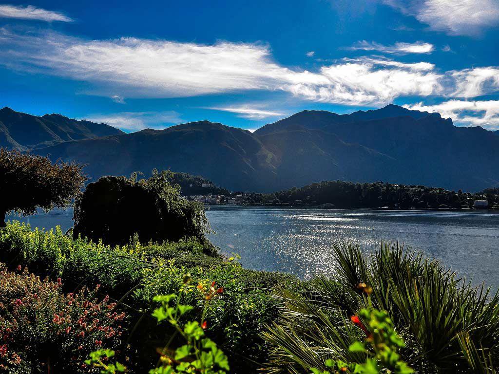 Veduta lago di Como dal centro benessere