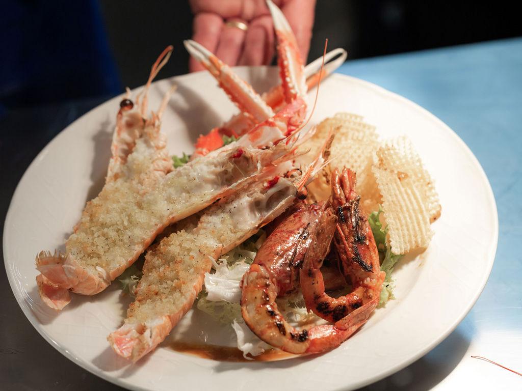 Gambero piatto ristorante