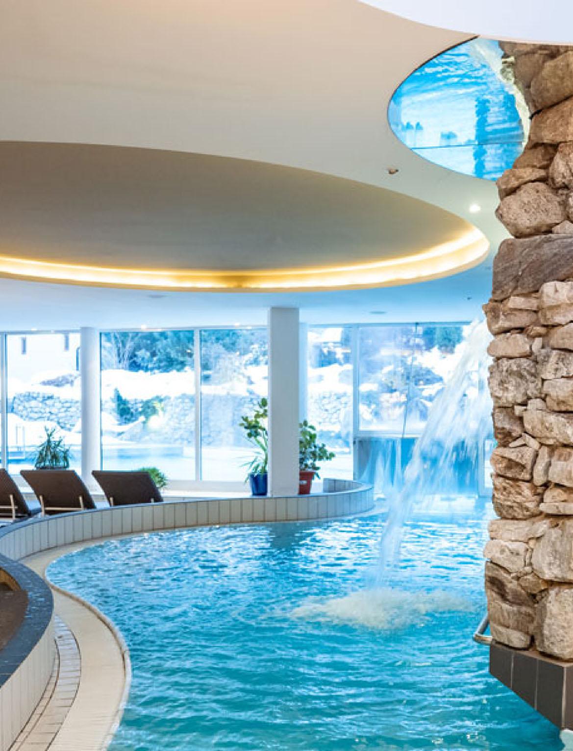 Area relax della Spa con lettini