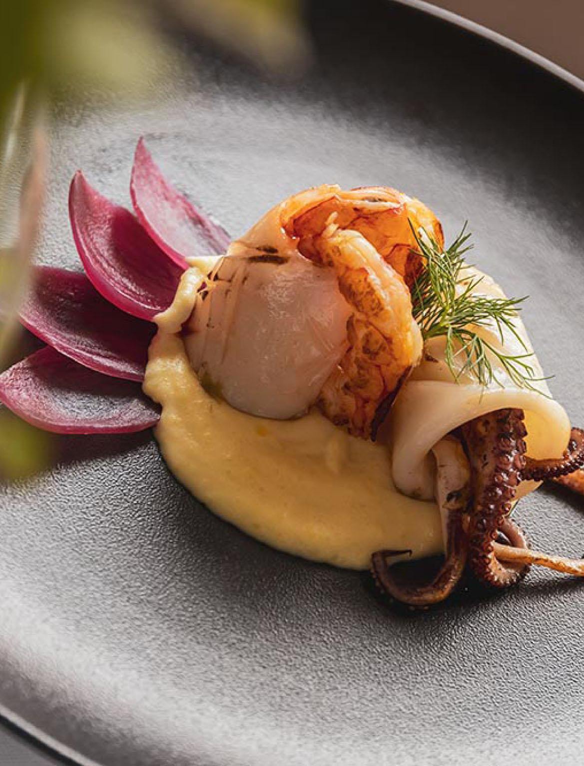 Piatto gourmet dal ristorante