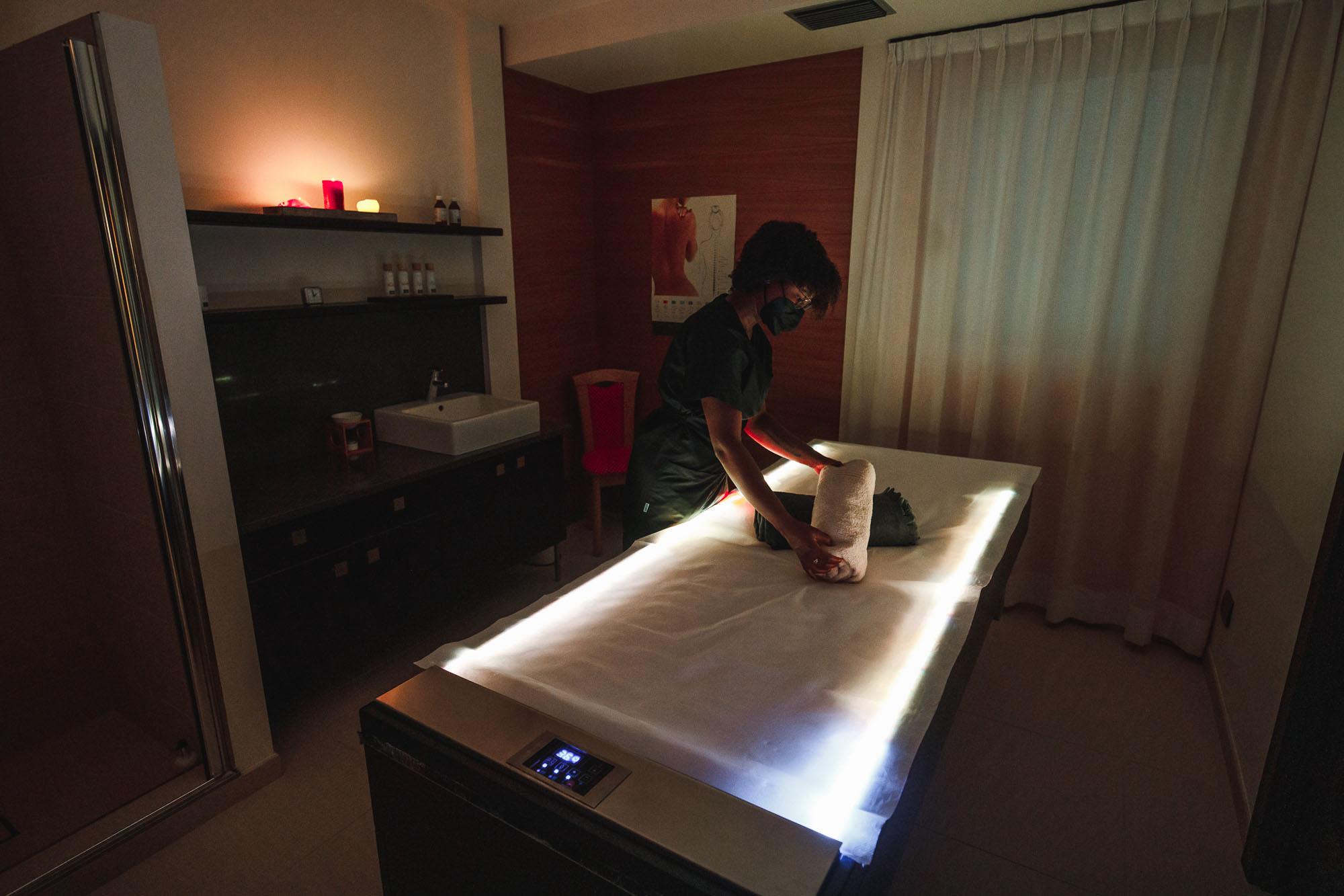 Lettino Zero1 per massaggi con acqua in movimento