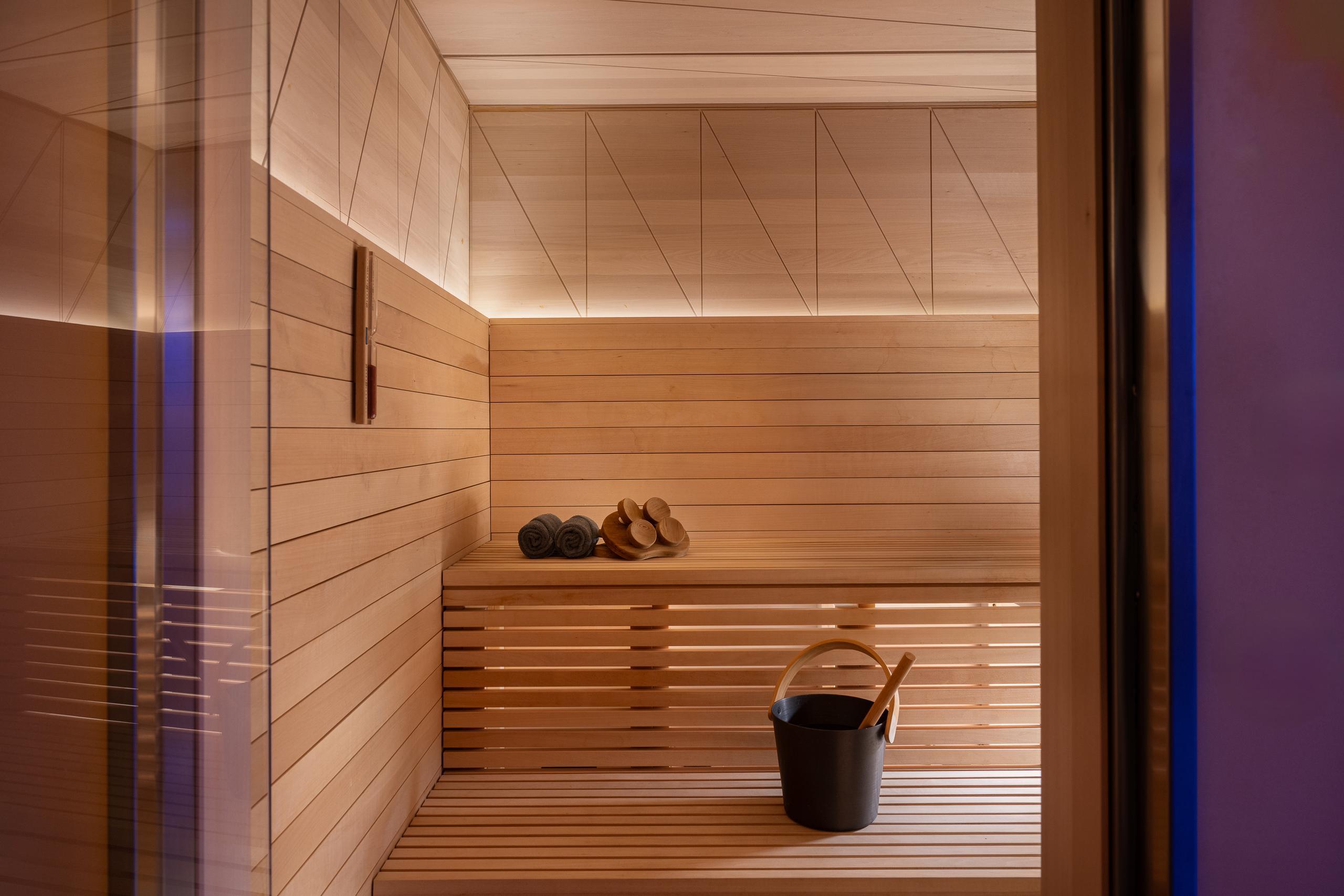 Sauna del percorso benessere