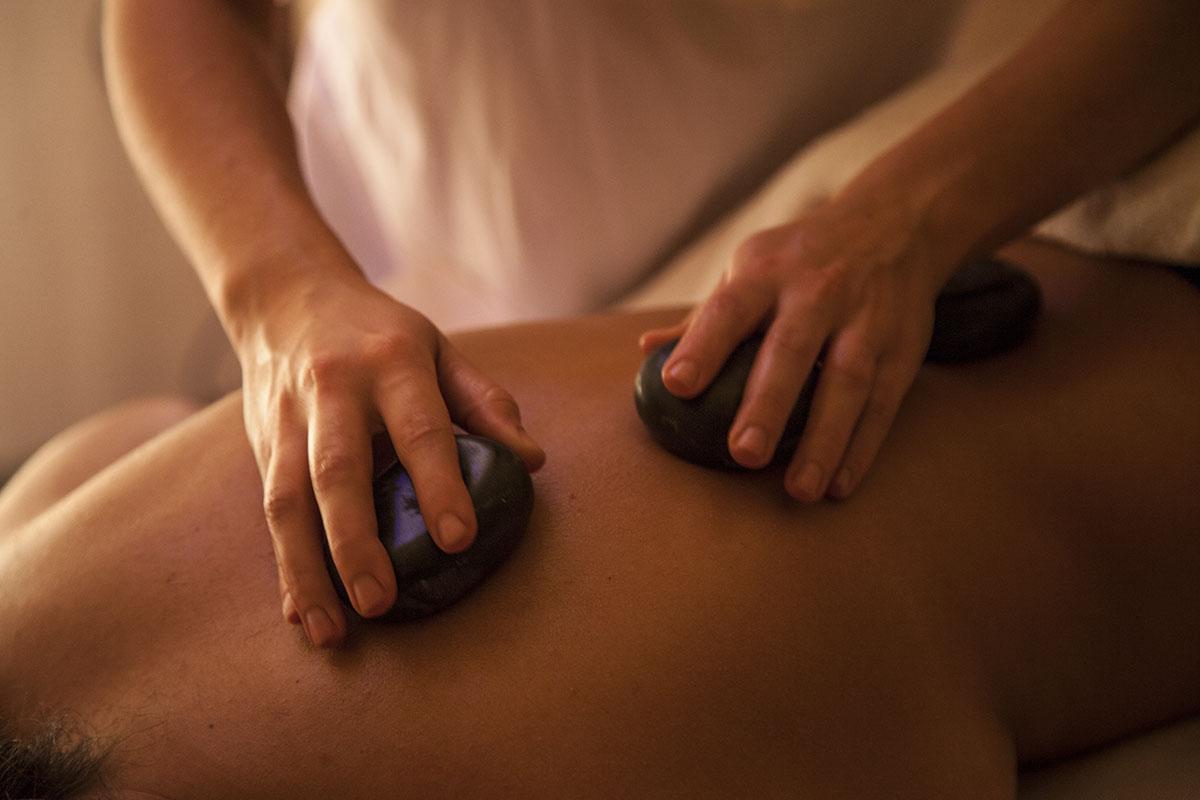Hot stone massage