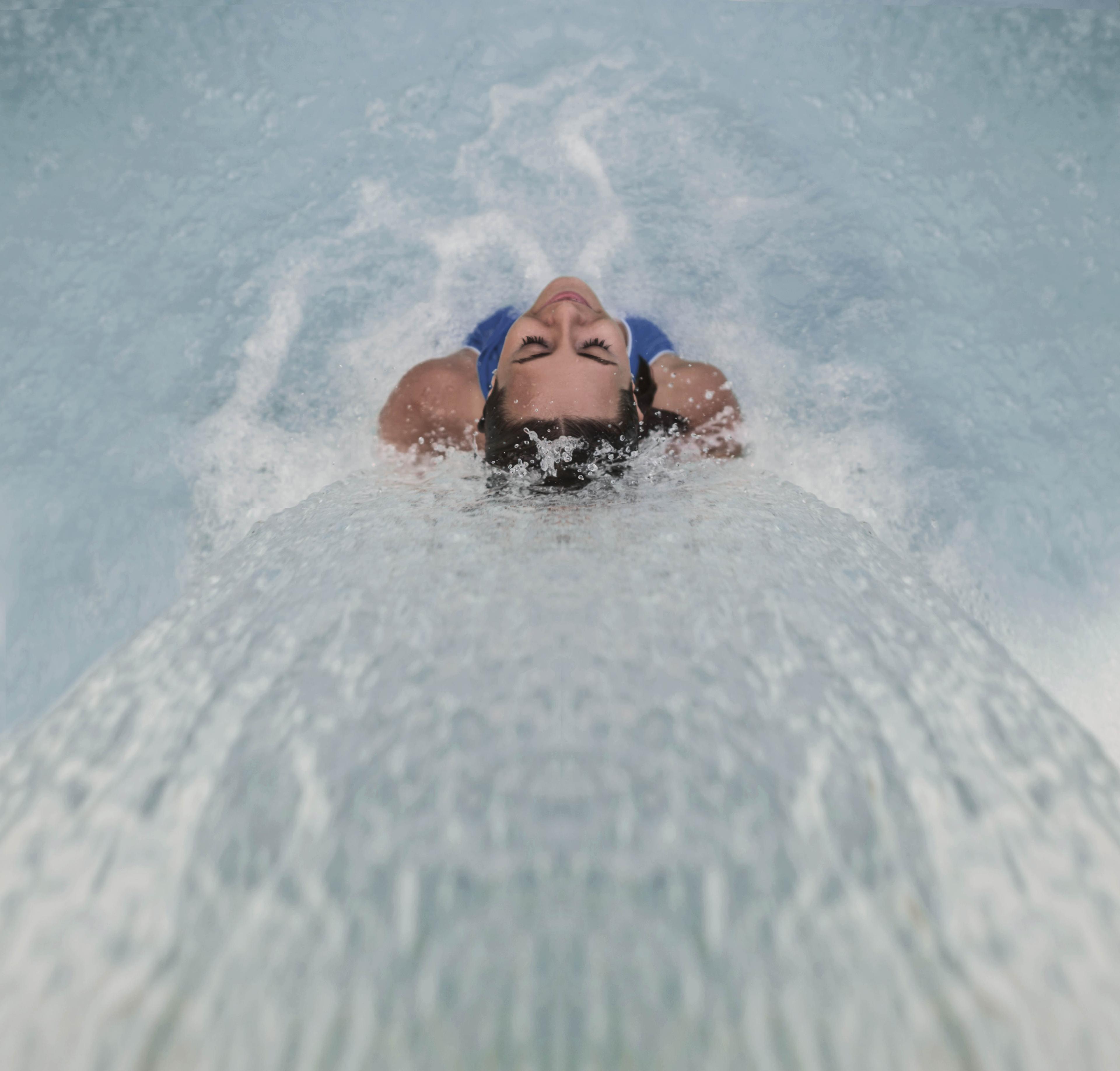 Fontana termale nel giardino