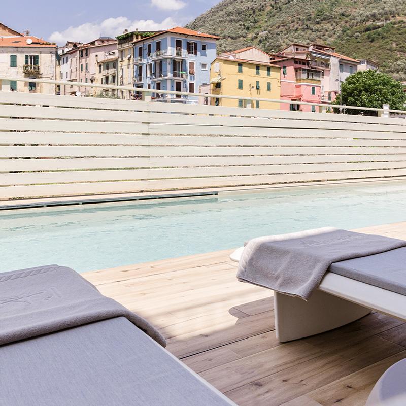 Interno della spa e area relax