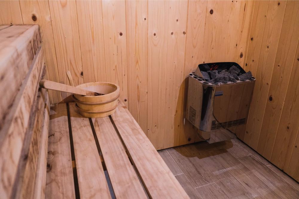 Sauna nel percorso spa