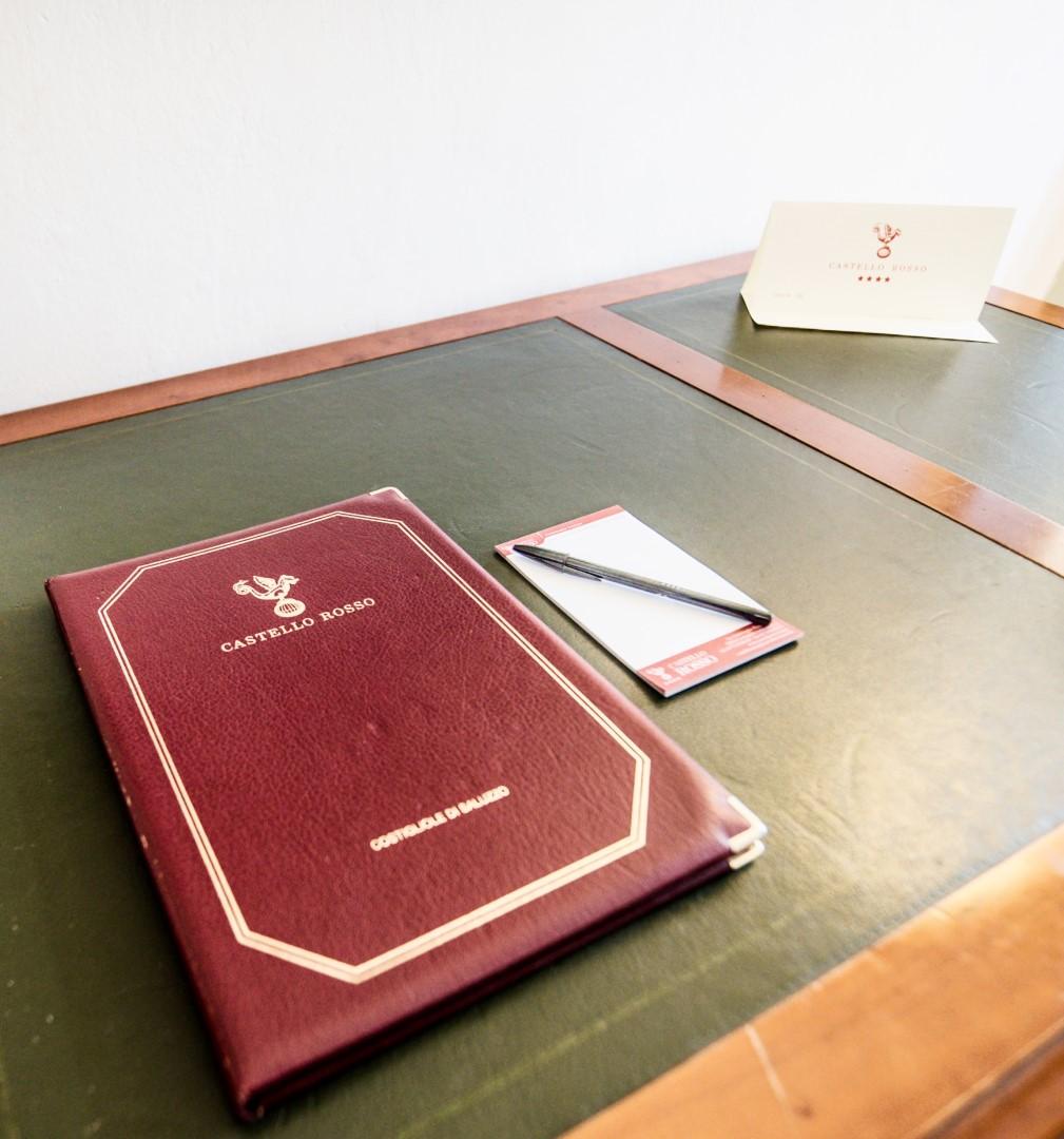 Sala meeting elegante del Castello Rosso