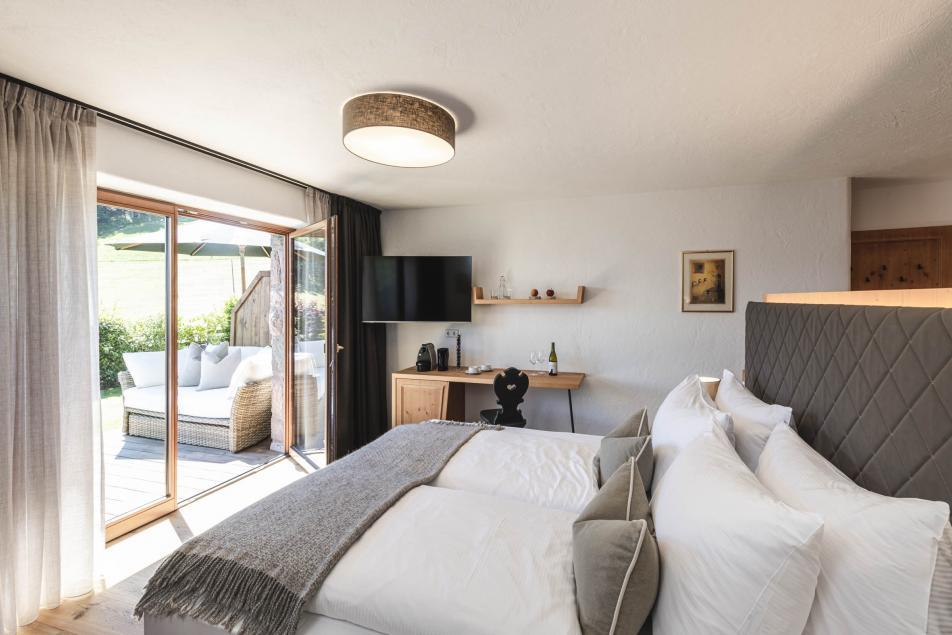 Suite Abete balcone e giardino