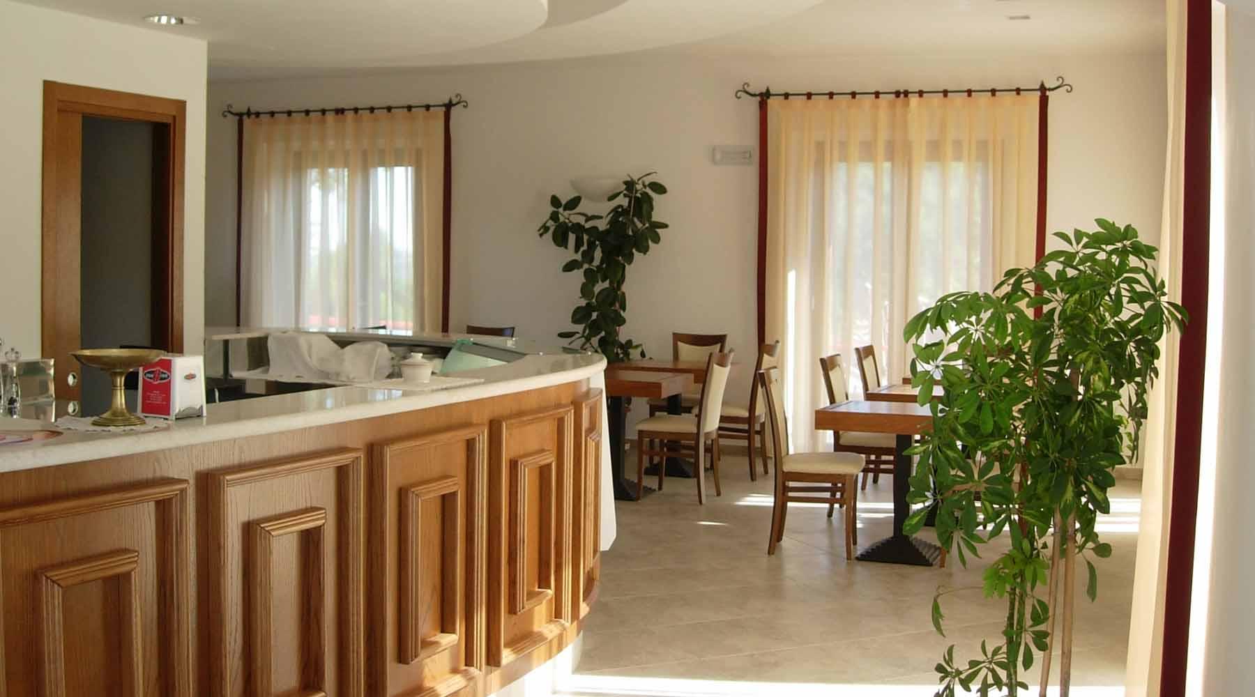 Sala bar dell'albergo