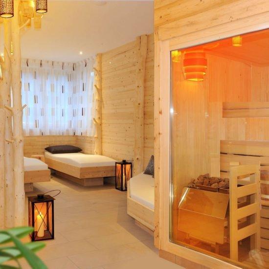 Stanza wellness con attrezzature