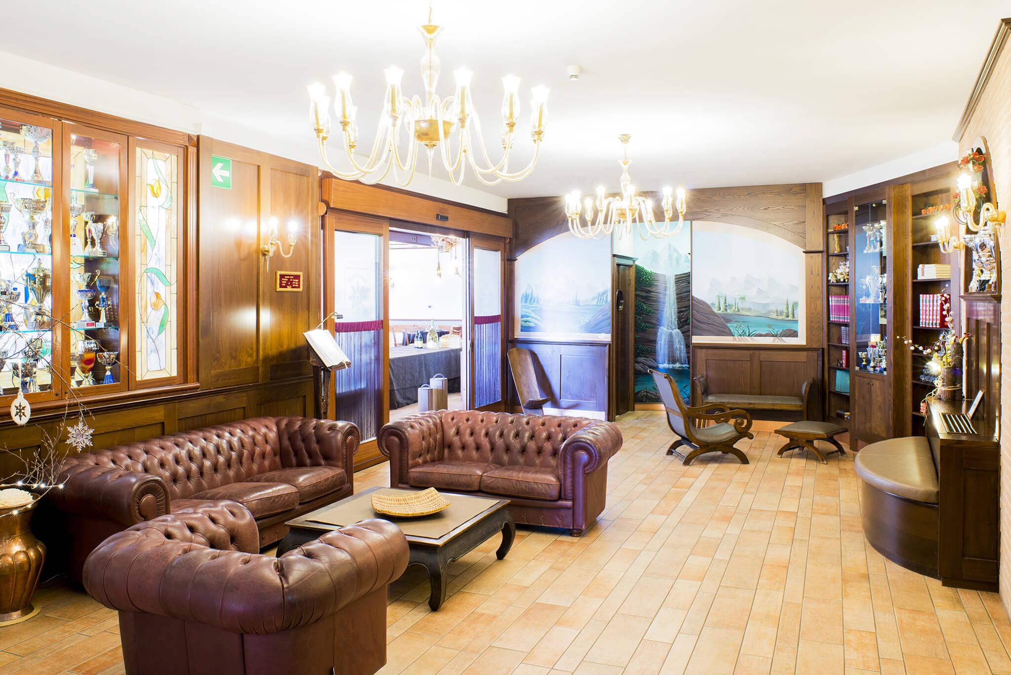 La hall dell'hotel