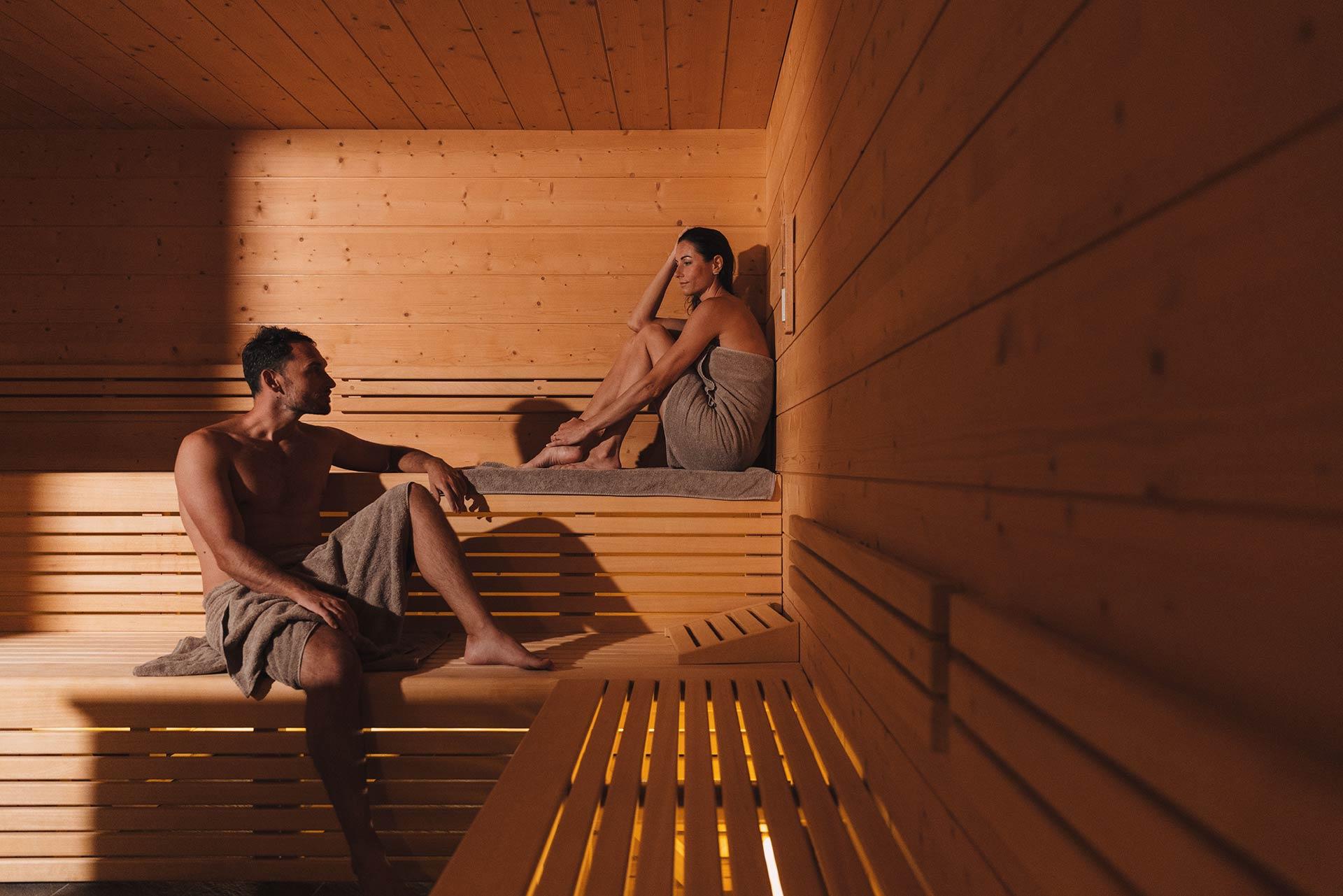 Zona saune del centro benessere