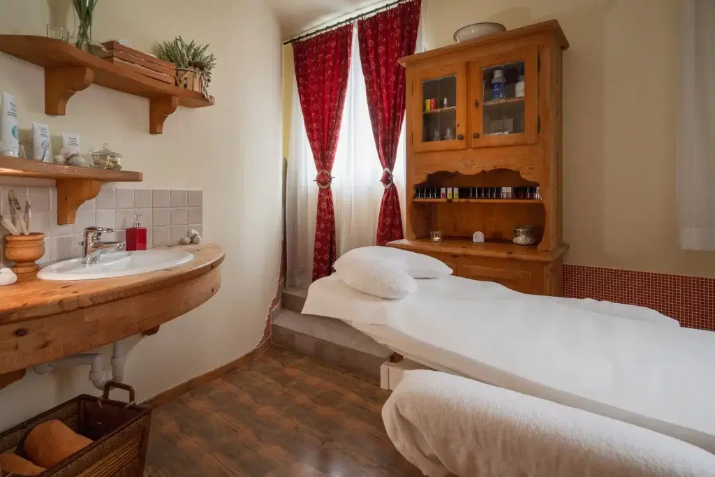 Giardino esterno con sauna finlandese