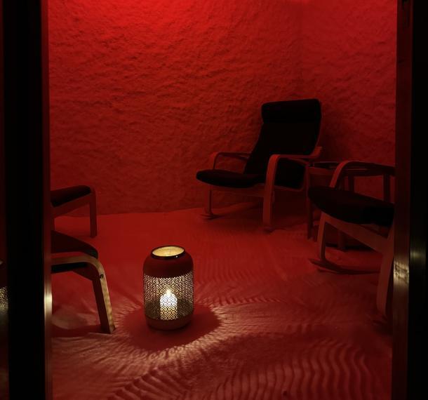 Stanza del sale con terapia del sale nebulizzato