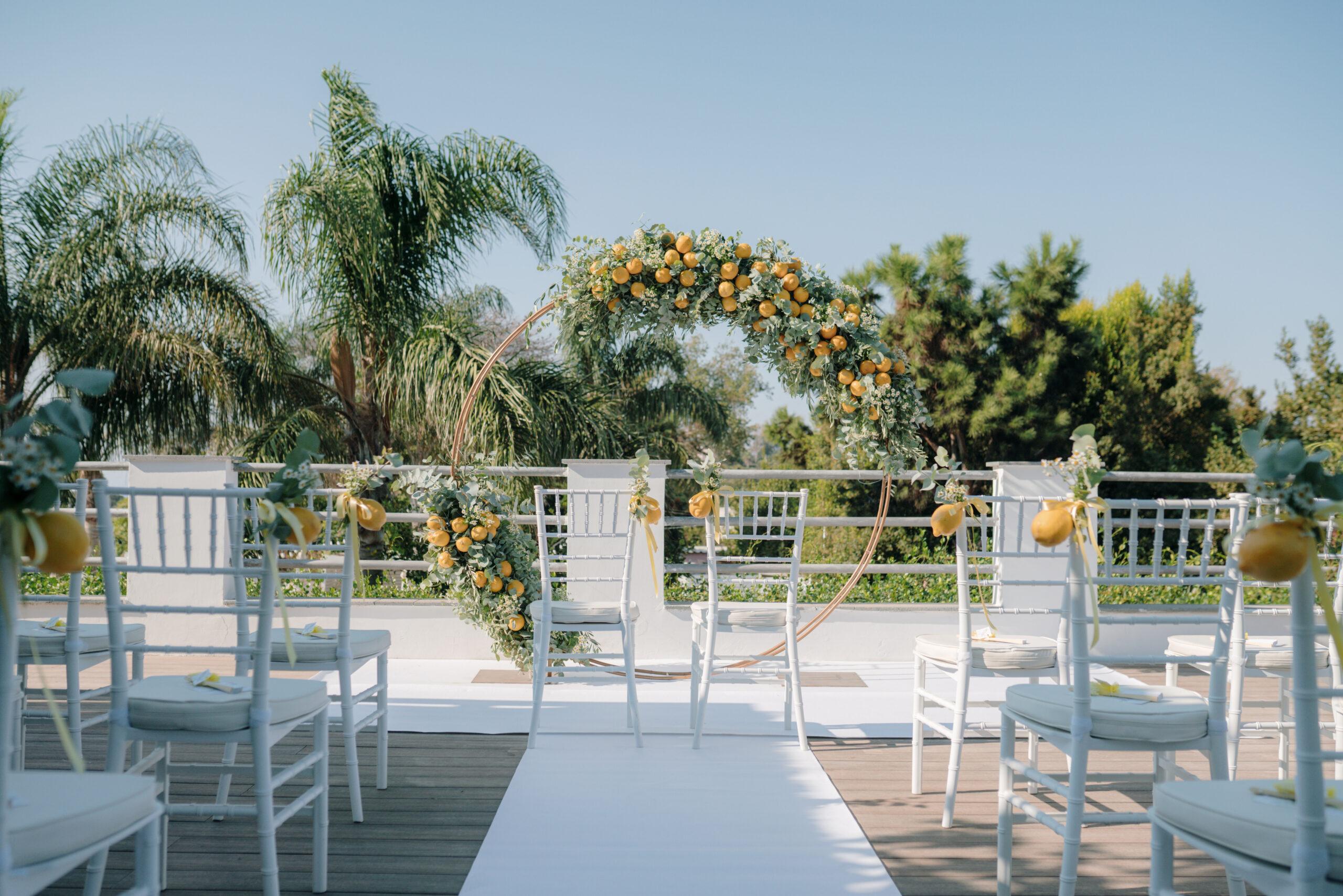 Allestimento matrimonio