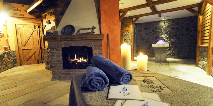 Area benessere e relax della spa.