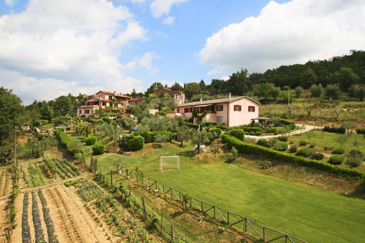 Agriturismo con piscina panoramica e giardino