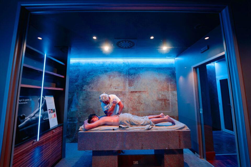 Calidarium su marmo caldo