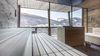 Sauna panoramica con veduta sulle montagne