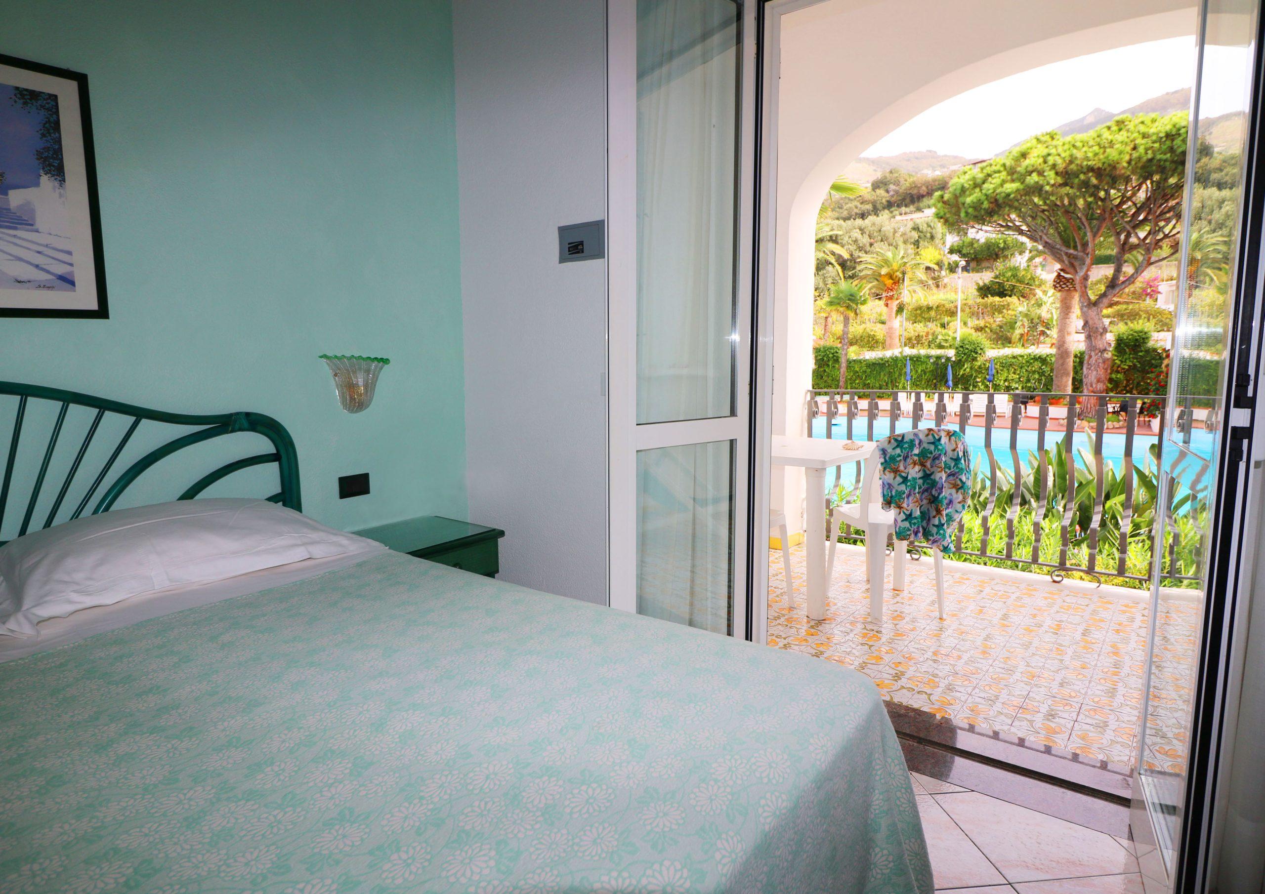 Camera doppia con vista piscina termale