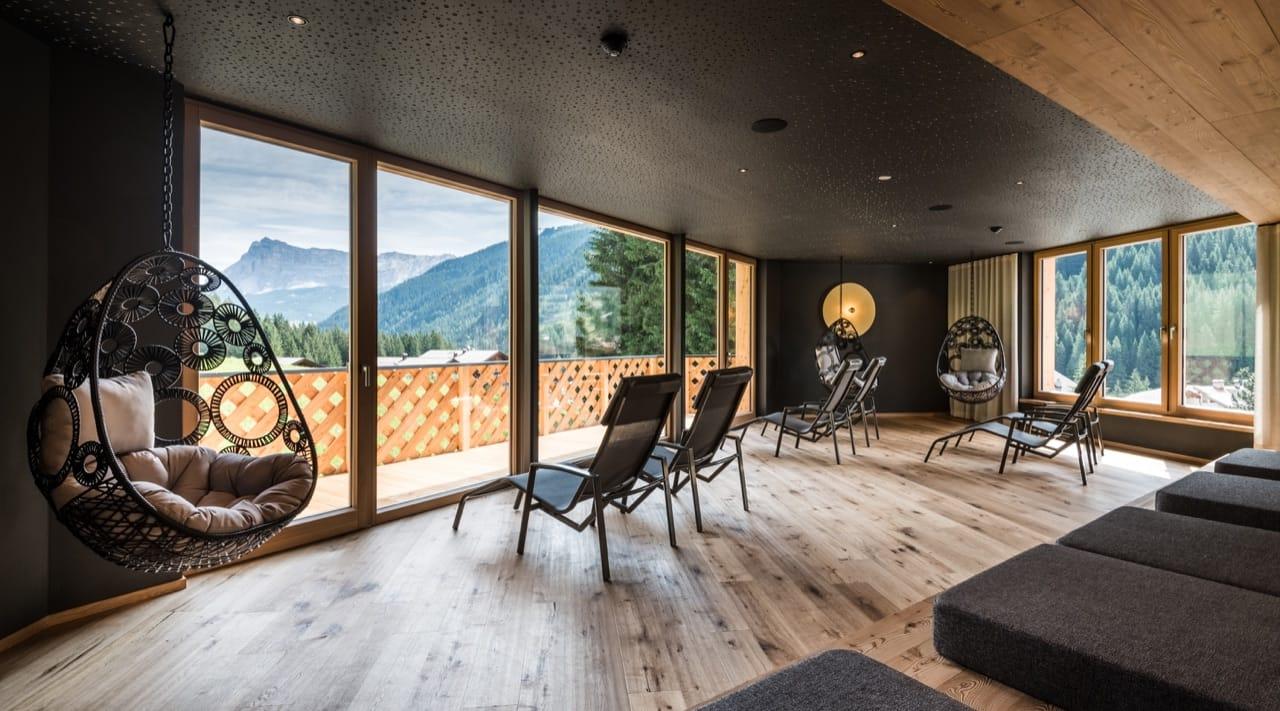 Area relax wellness con vista panoramica