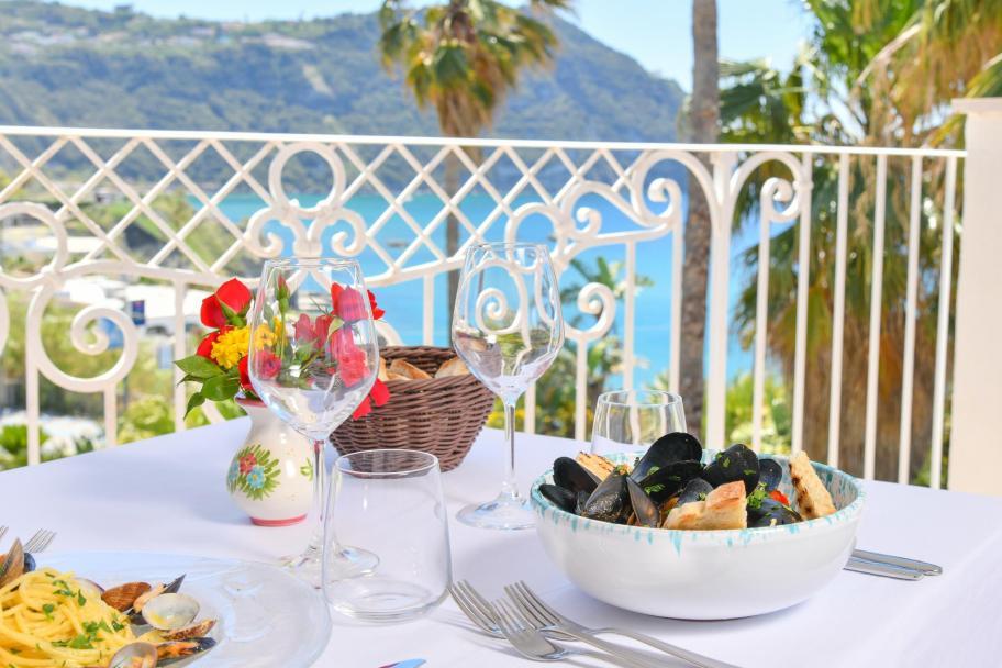 Snack bar in terrazza panoramica