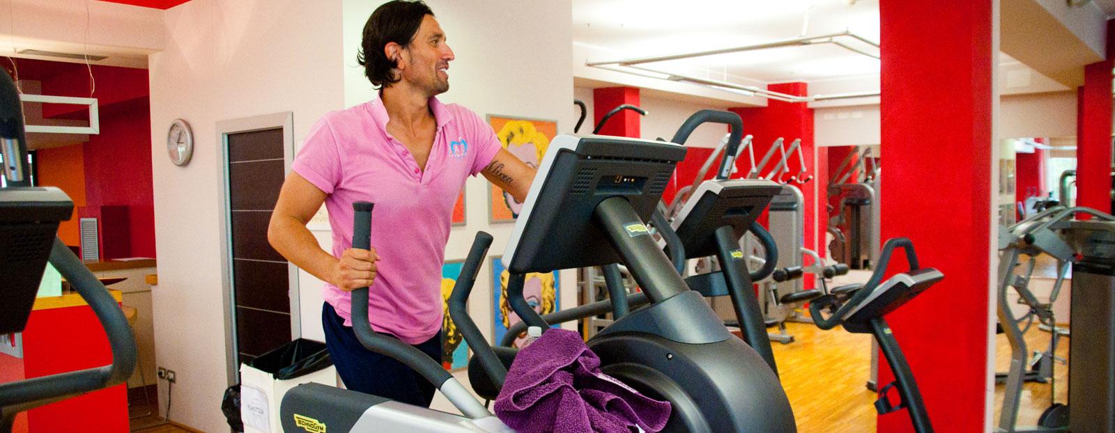 Area fitness con attrezzi