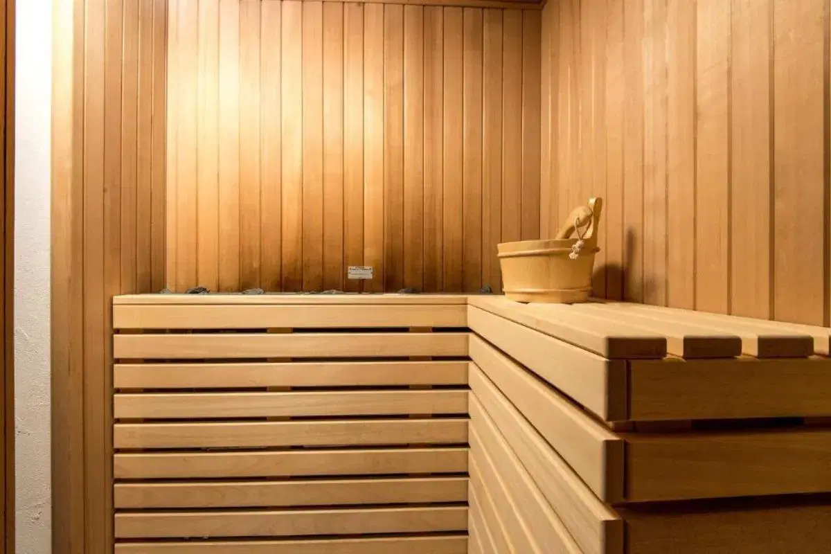 Sauna finlandese nella zona benessere