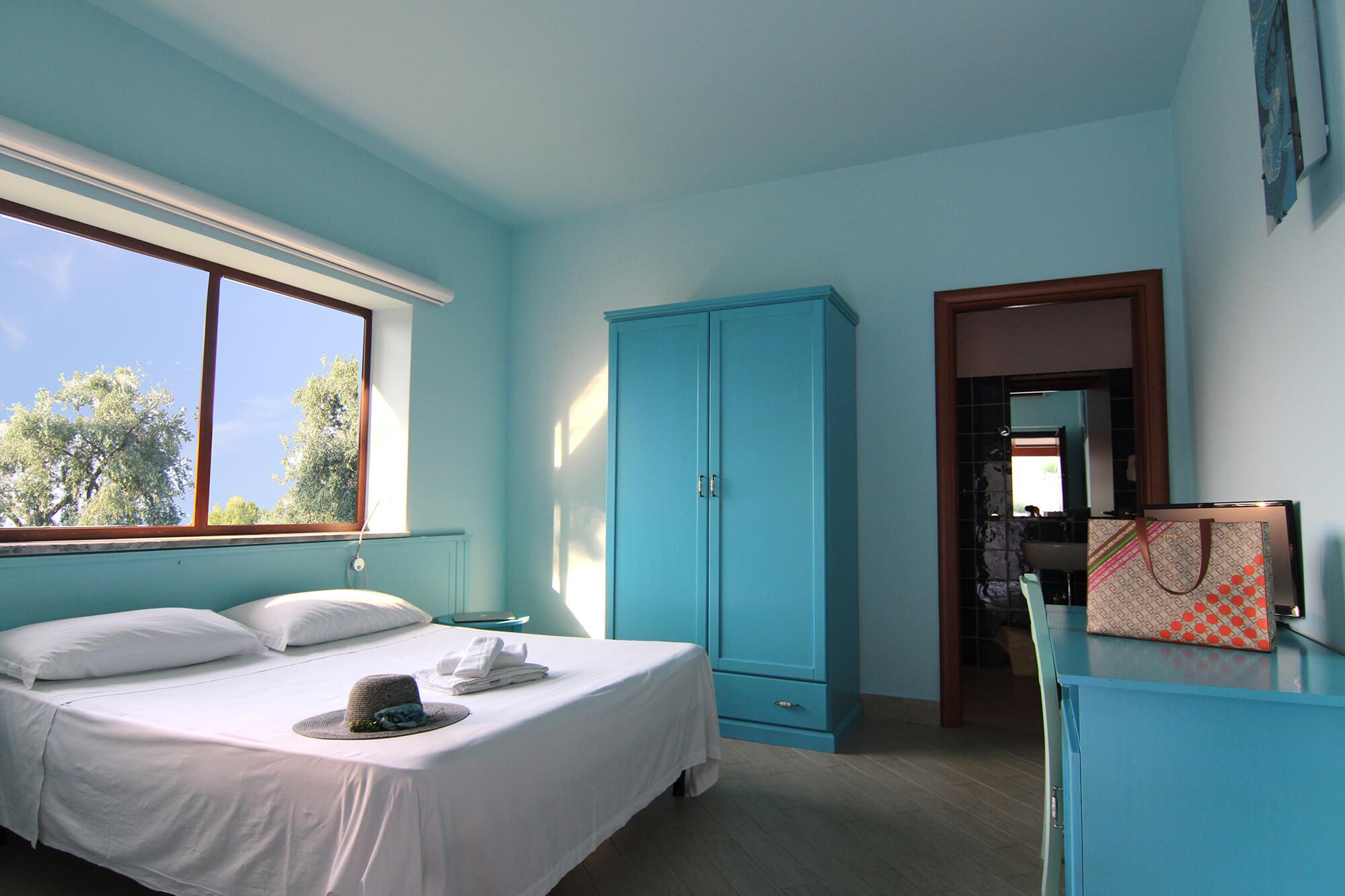 Camera della Casa Dolce di Rossano con vista piscina