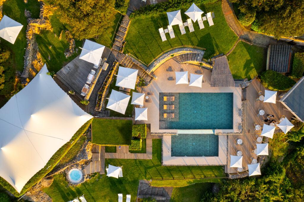 Veduta panoramica del relais affacciato sul Golfo dei Poeti