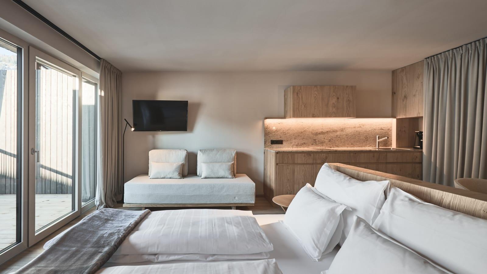 Balcone dell'appartamento con vista panoramica