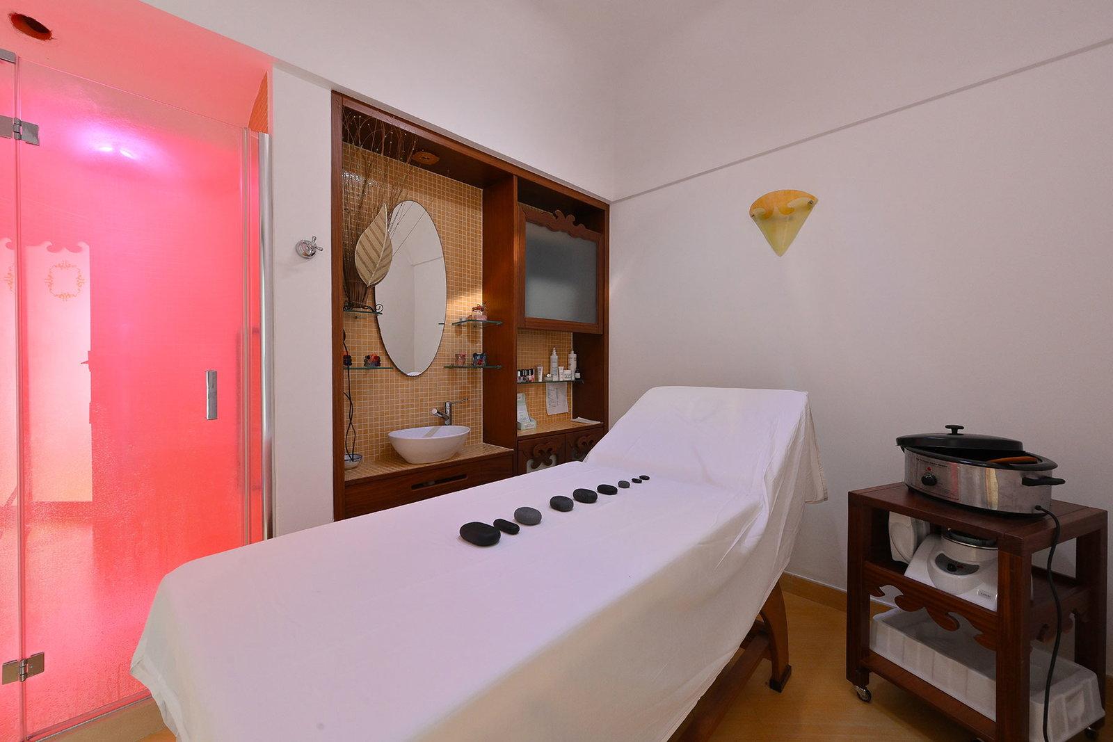 Dettaglio arredamento centro benessere