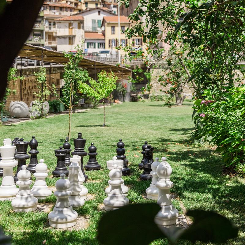 Giardini con uliveti, solarium e zona relax all’agriturismo