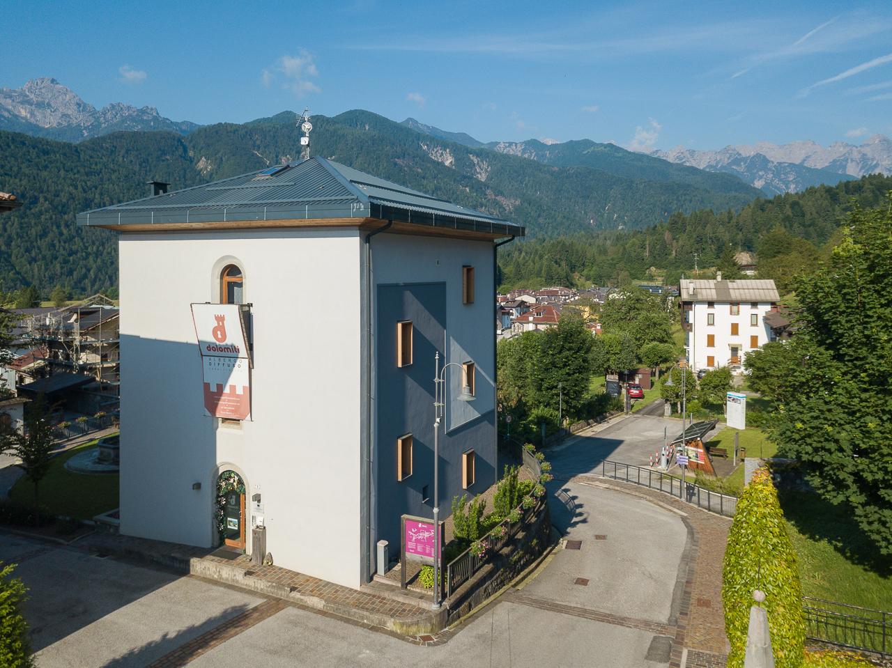Reception esterna Albergo Diffuso Dolomiti