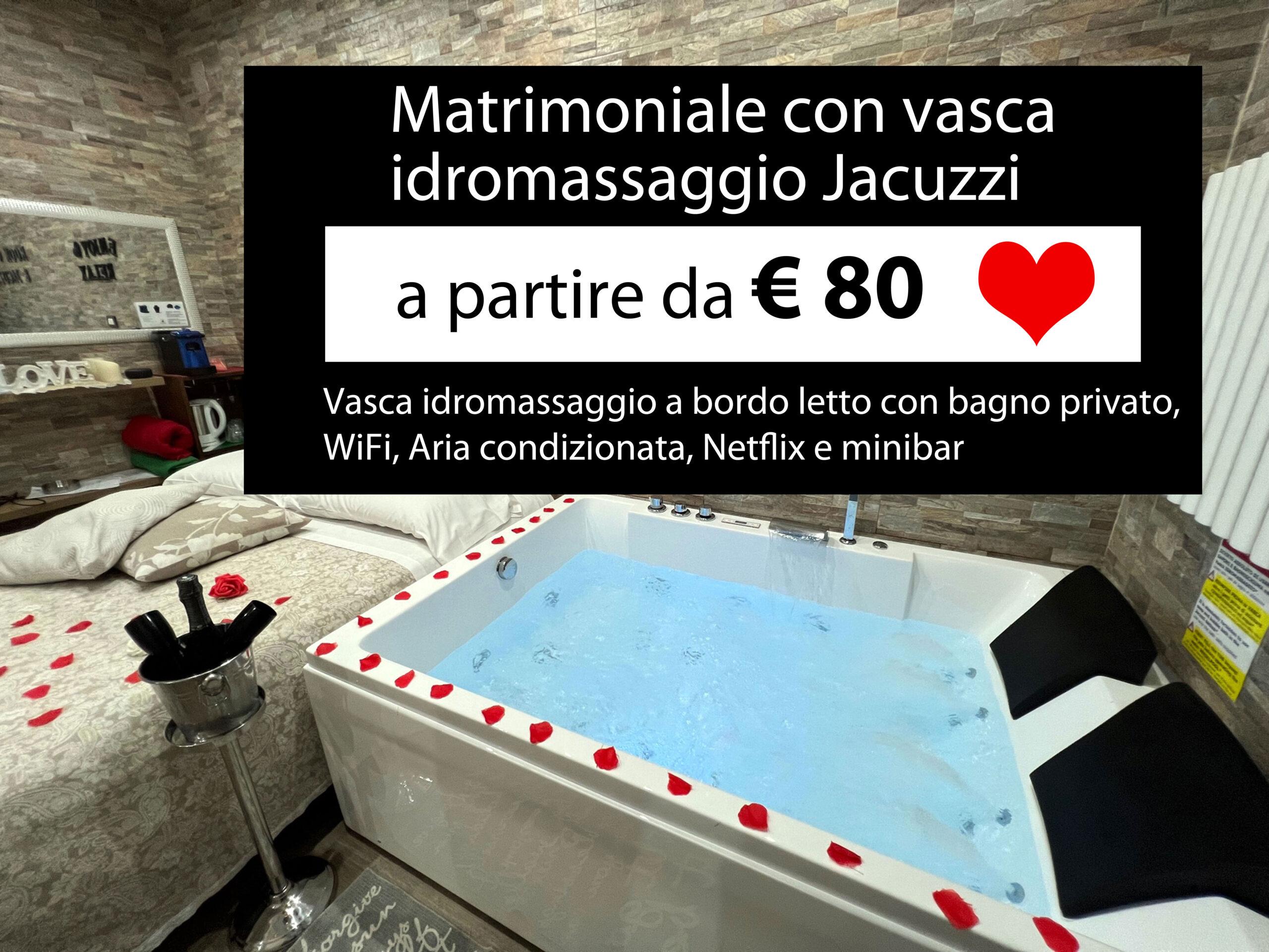 Camera matrimoniale con vasca idromassaggio