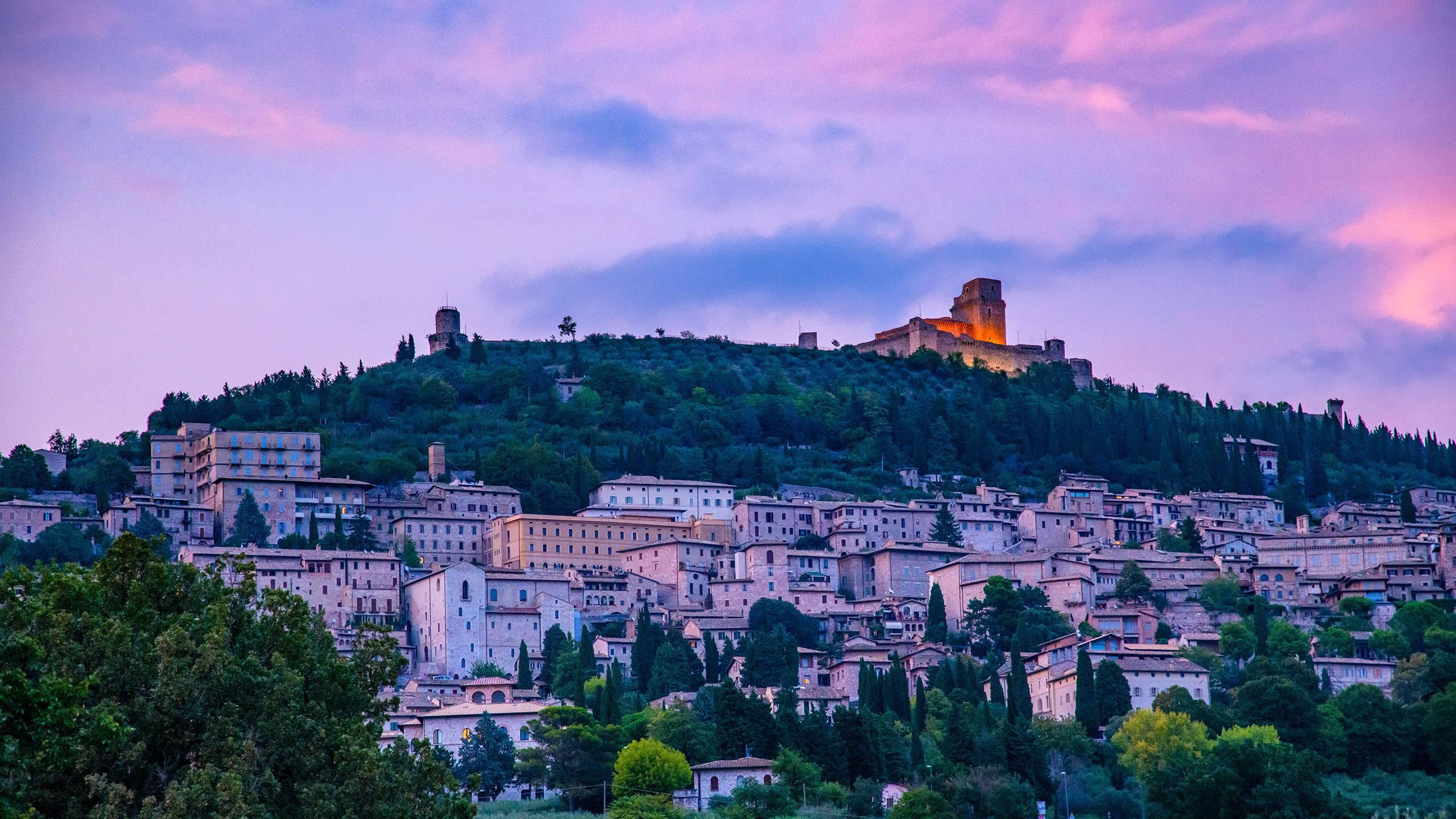 Panorama di Assisi dalla struttura