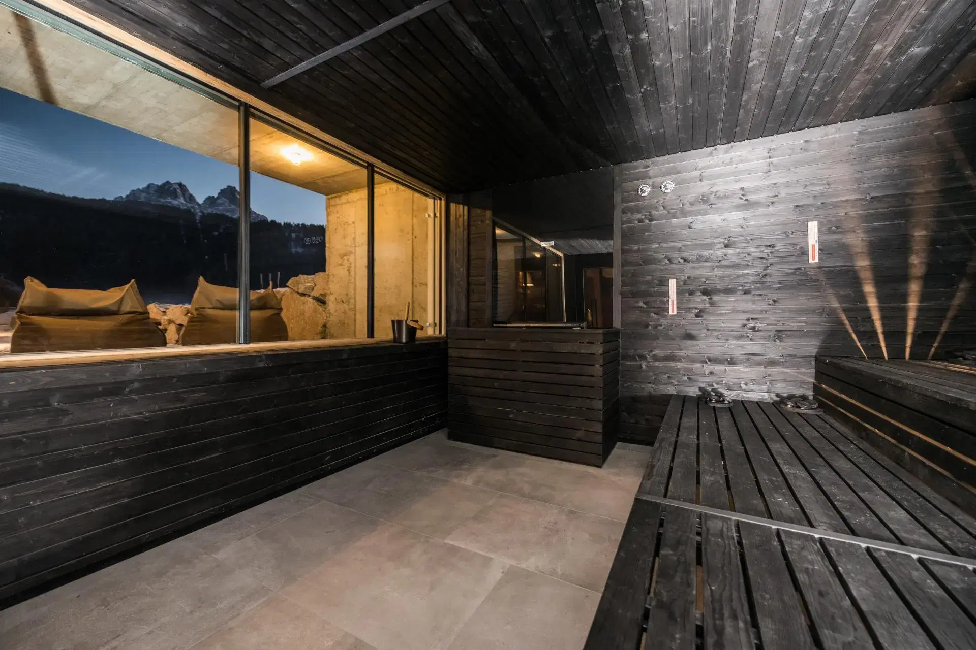 Sauna con vista panoramica