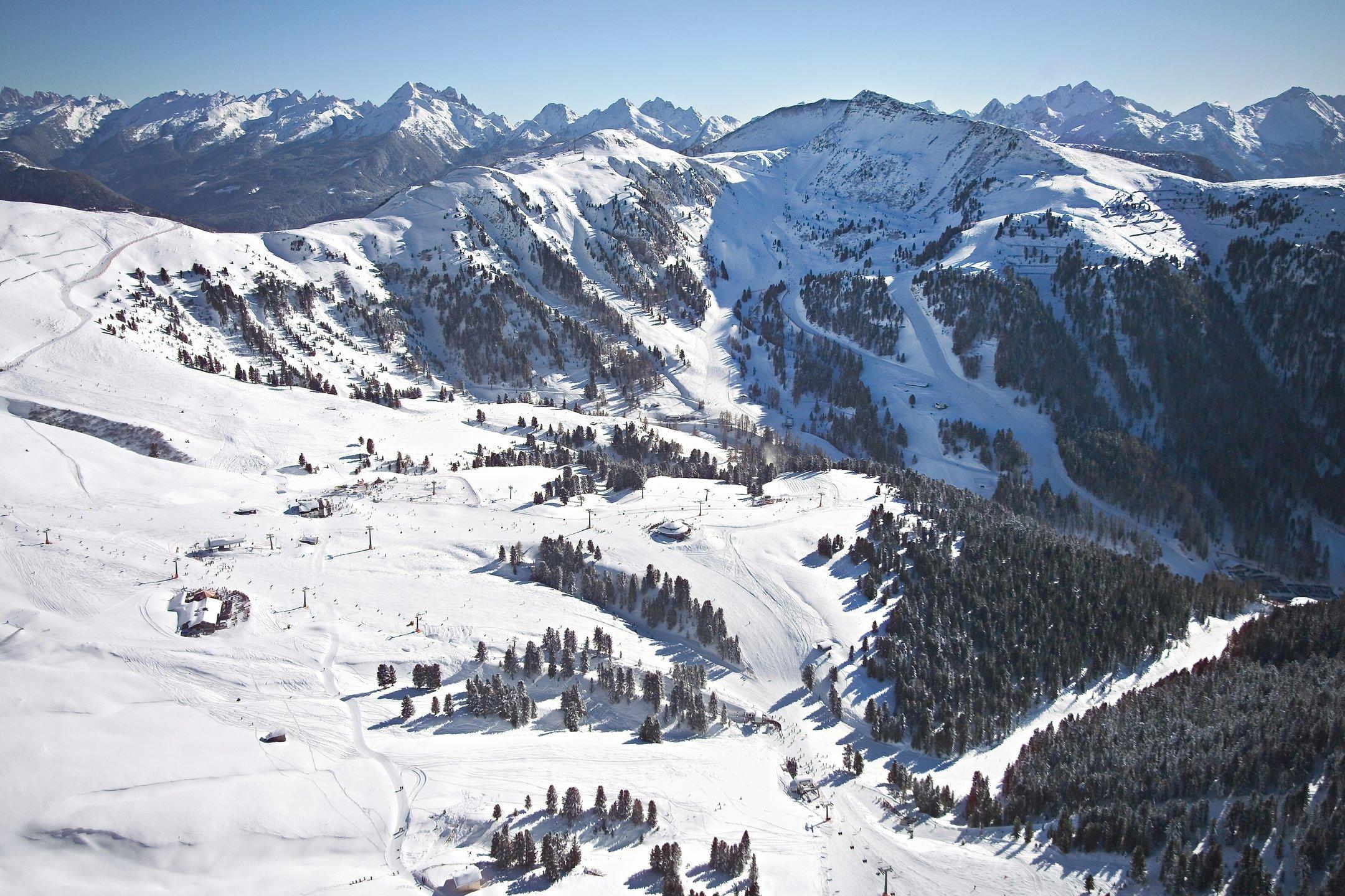 Paesaggio Obereggen vista dalle Dolomiti