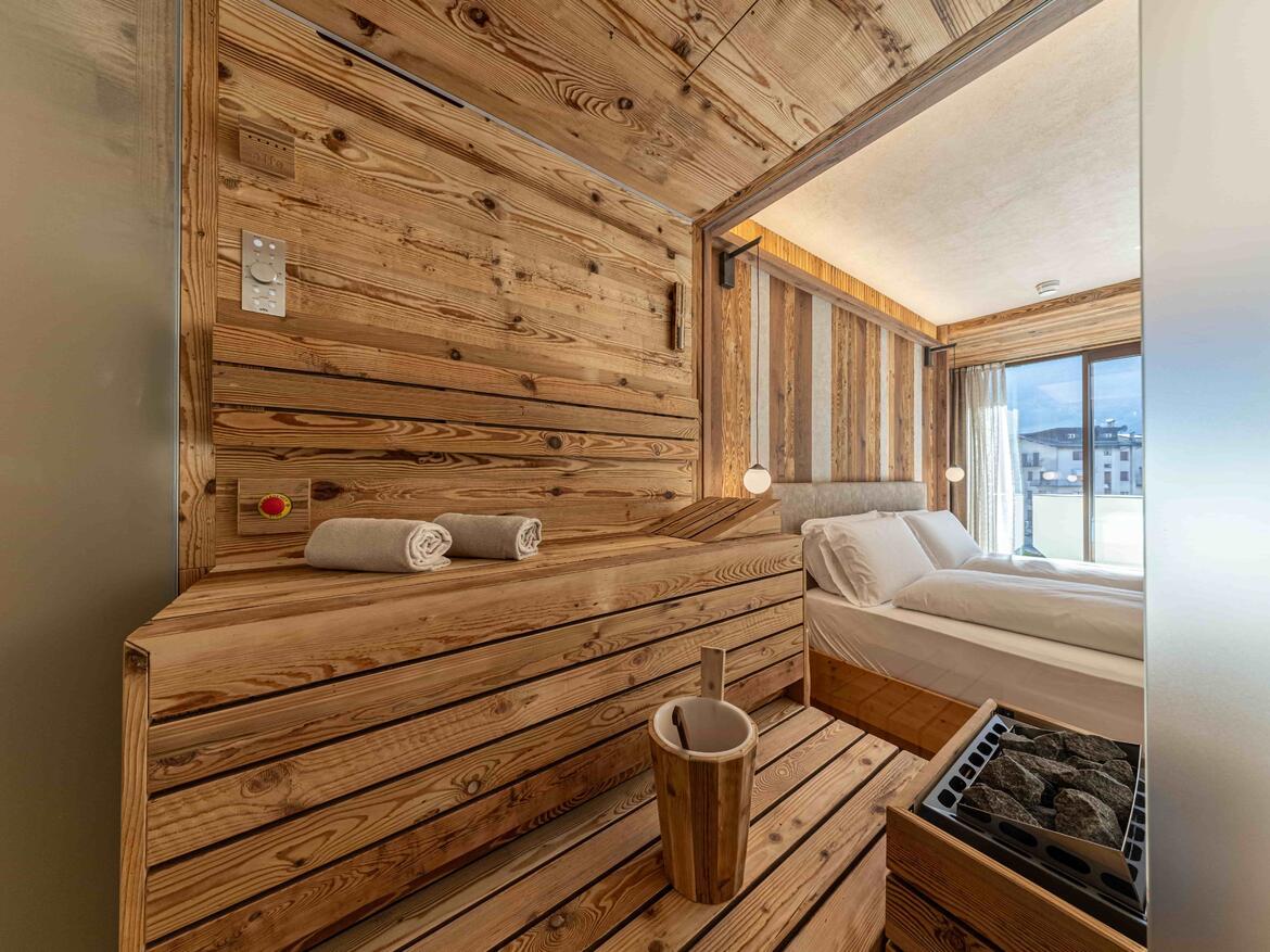 Suite Detox con vasca idromassaggio e vista panoramica