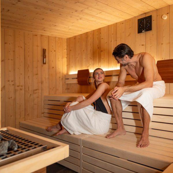 Area sauna finlandese della Splendid Spa