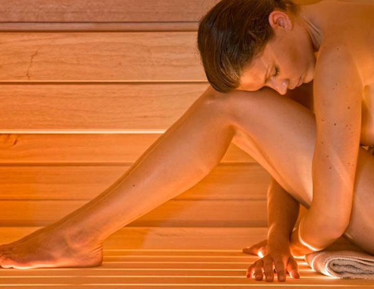 Sauna finlandese della spa