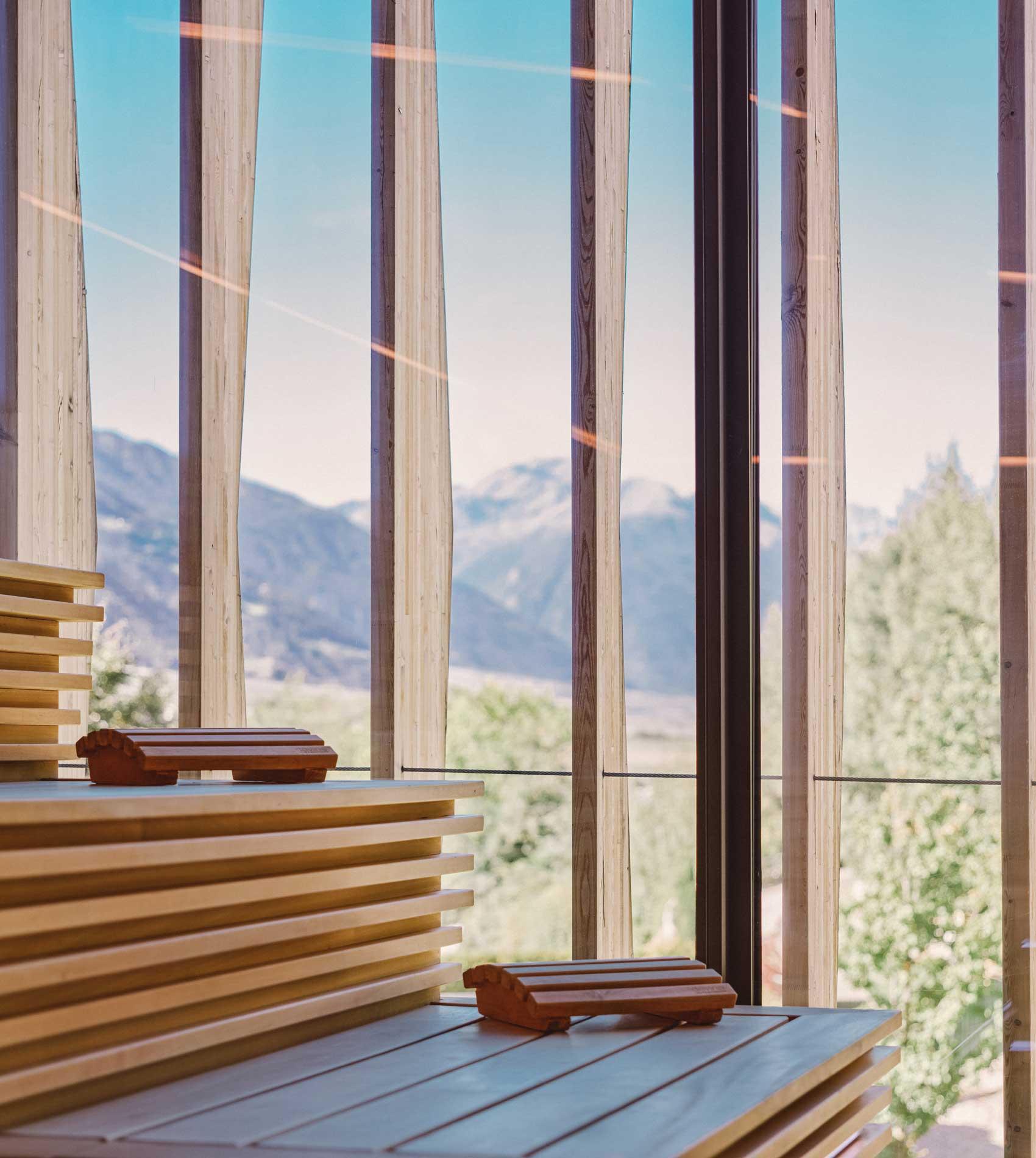 Sauna con vista panoramica