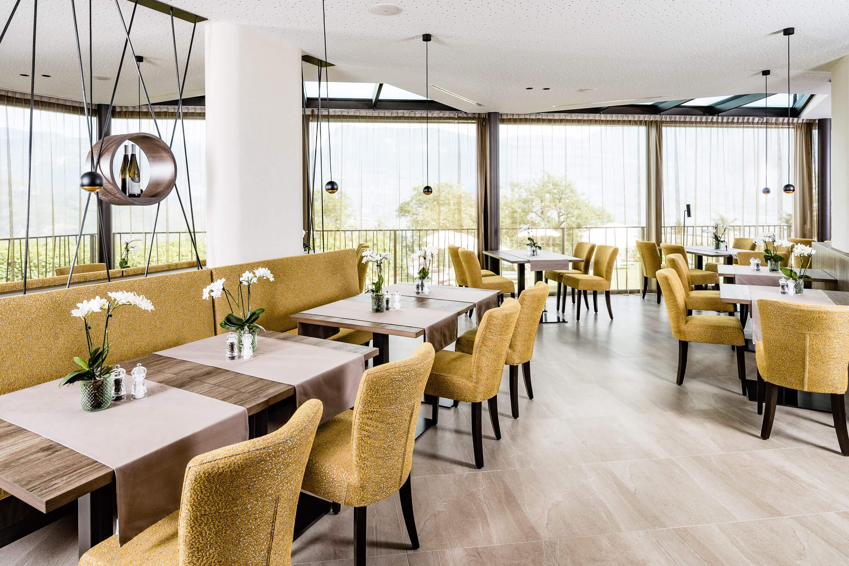 Sala da pranzo gourmet dell'hotel