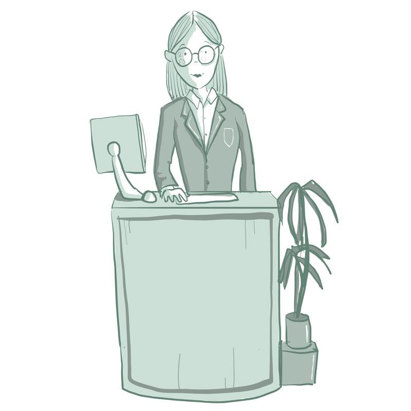 Reception del resort