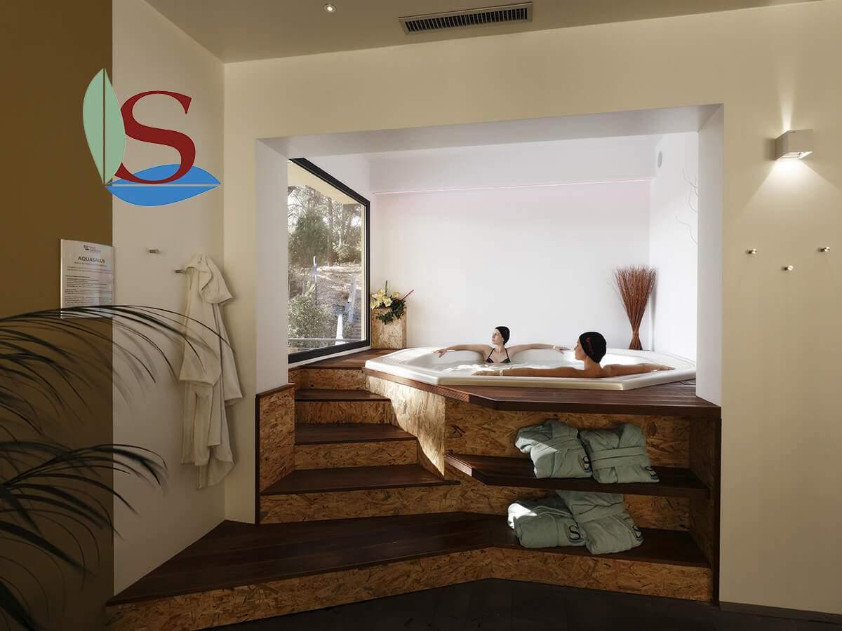 Idromassaggio con acqua termale