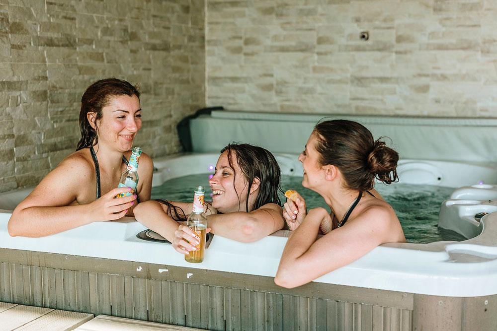 Vista panoramica dall'area relax sul Chianti